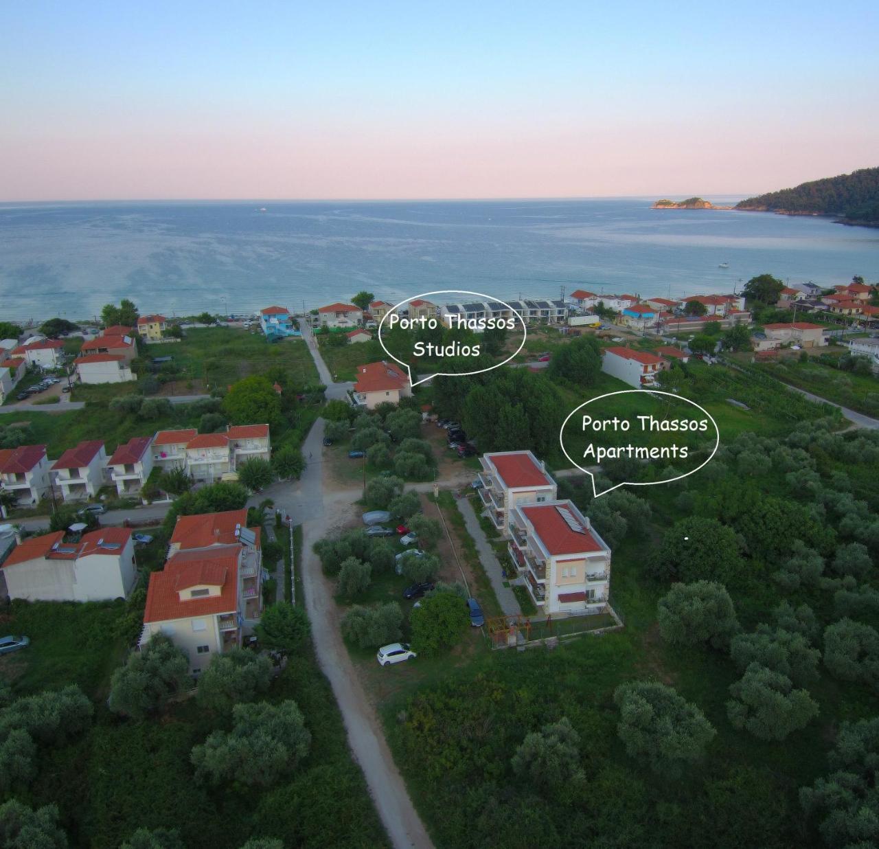 Porto Thassos Apartments & Studios Skala Potamia  Bagian luar foto