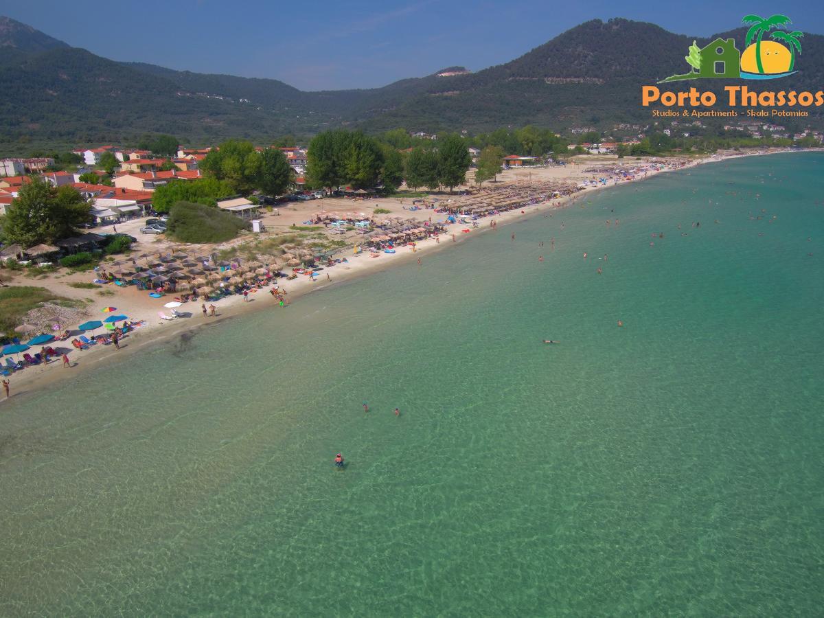Porto Thassos Apartments & Studios Skala Potamia  Bagian luar foto